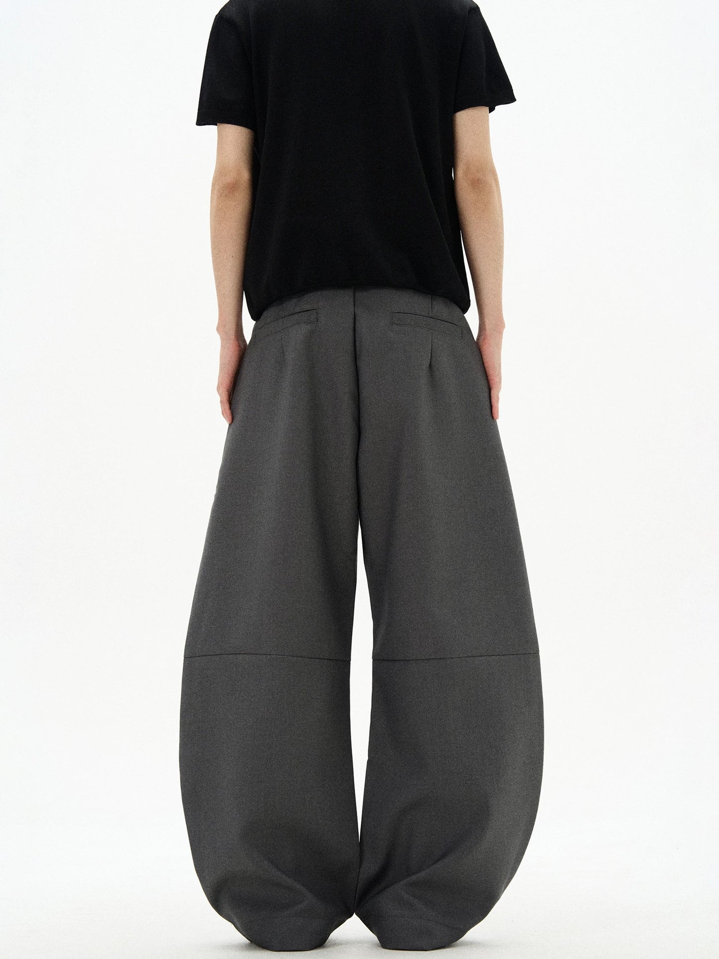 Double Pleat Deconstruction Scimitar Trousers