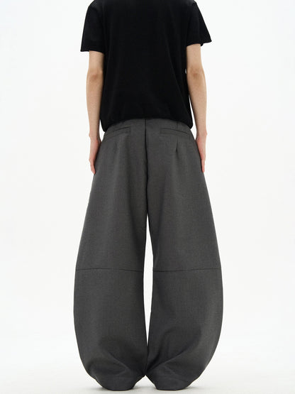 Double Pleat Deconstruction Scimitar Trousers