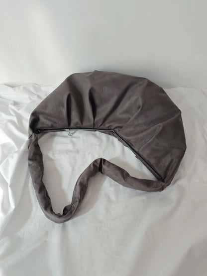 Imitation Sheepskin Croissant Bag
