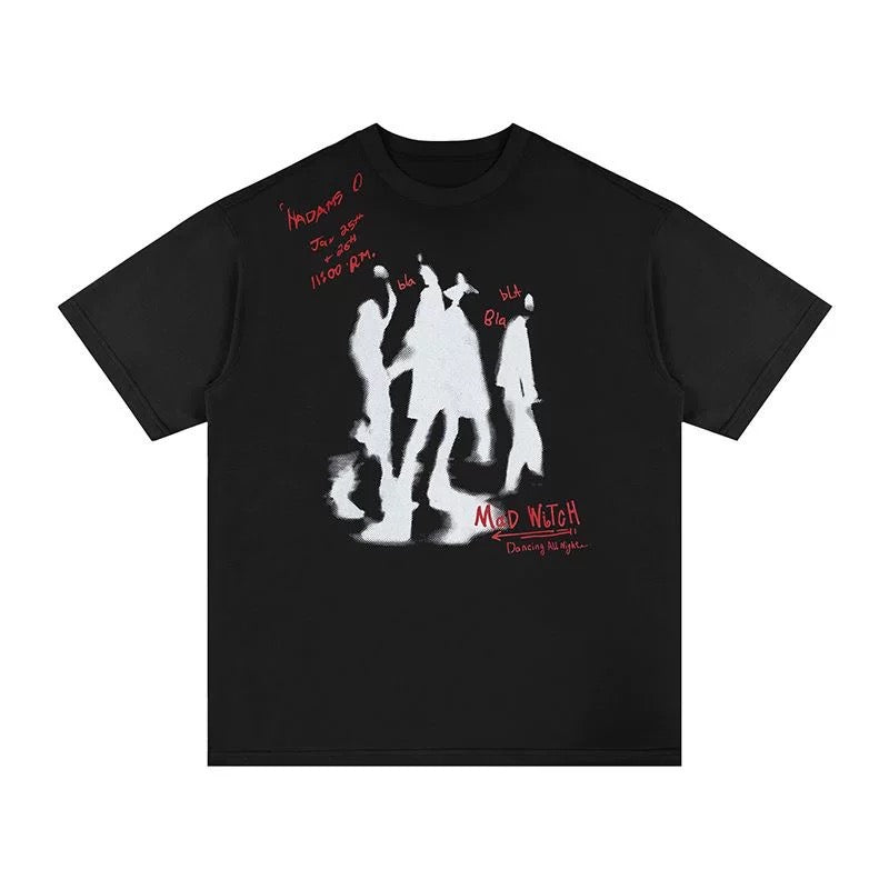 Retro Personality Portrait Pattern Tee