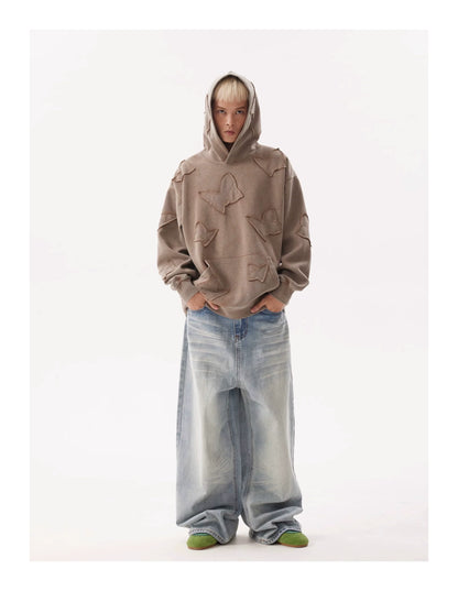 Retro Washed Light Gradient Baggy Jeans