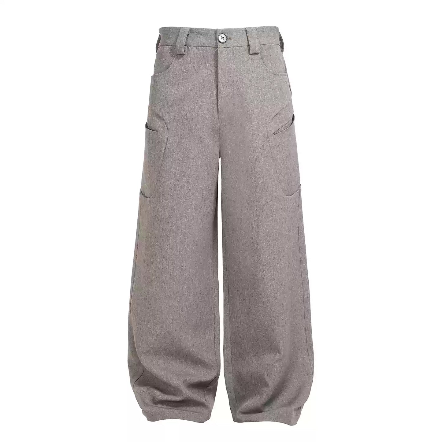 Oblique Pocket Two-Color Trousers