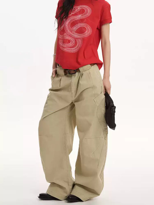 Retro Pleated Three-Dimensional Tailoring