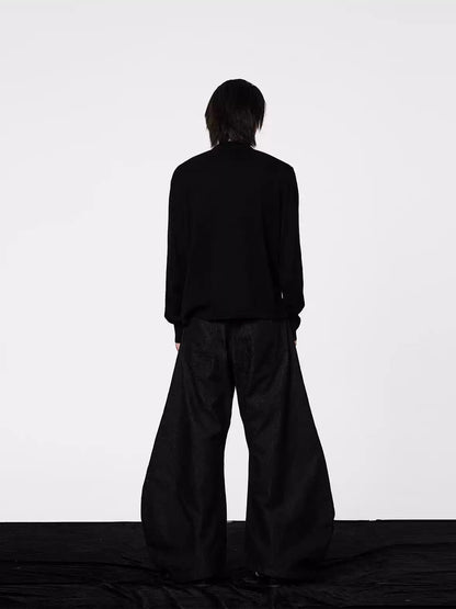 Scimitar Pants - Rivet Loose-Leaf Deconstructed Raw Denim Curved Blade