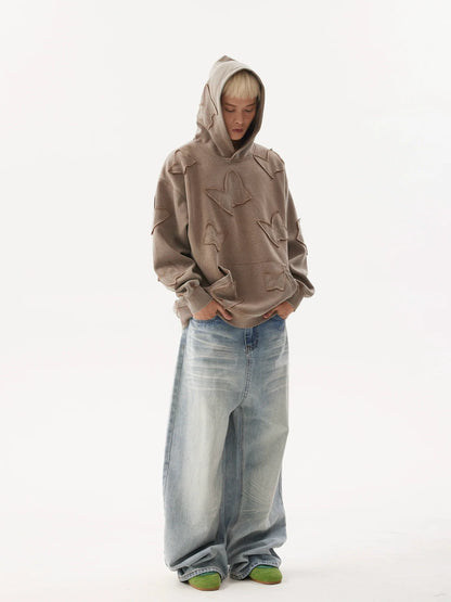 Retro Washed Light Gradient Baggy Jeans
