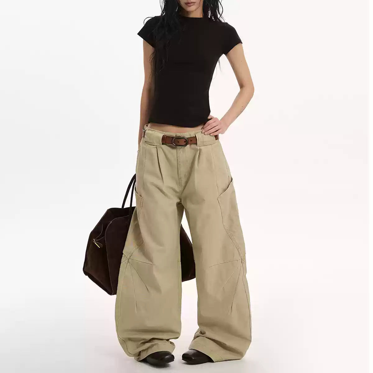 Retro Pleated Three-Dimensional Tailoring