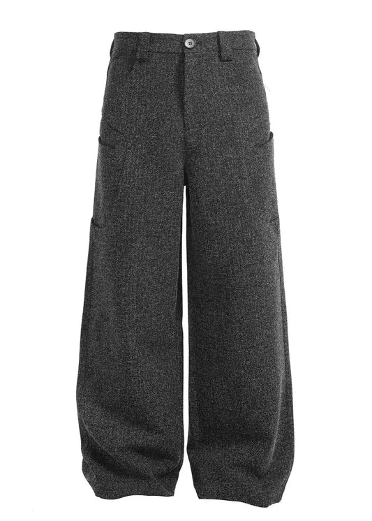 Oblique Pocket Two-Color Trousers