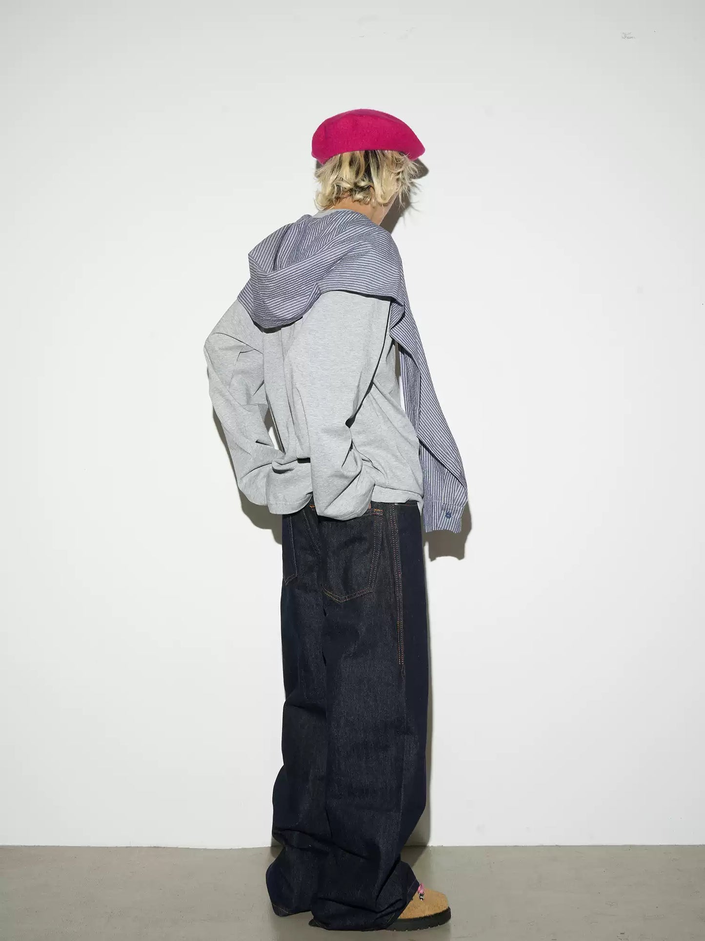 Retro Blue Wide Leg Scimitar Pants Original Denim