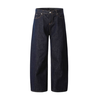 Retro Blue Wide Leg Scimitar Pants Original Denim