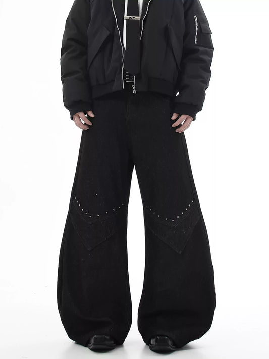Scimitar Pants - Rivet Loose-Leaf Deconstructed Raw Denim Curved Blade